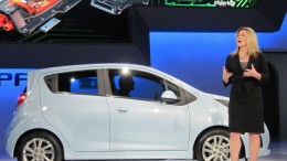 Side view of the Spark EV at the 2012 LA Auto Show